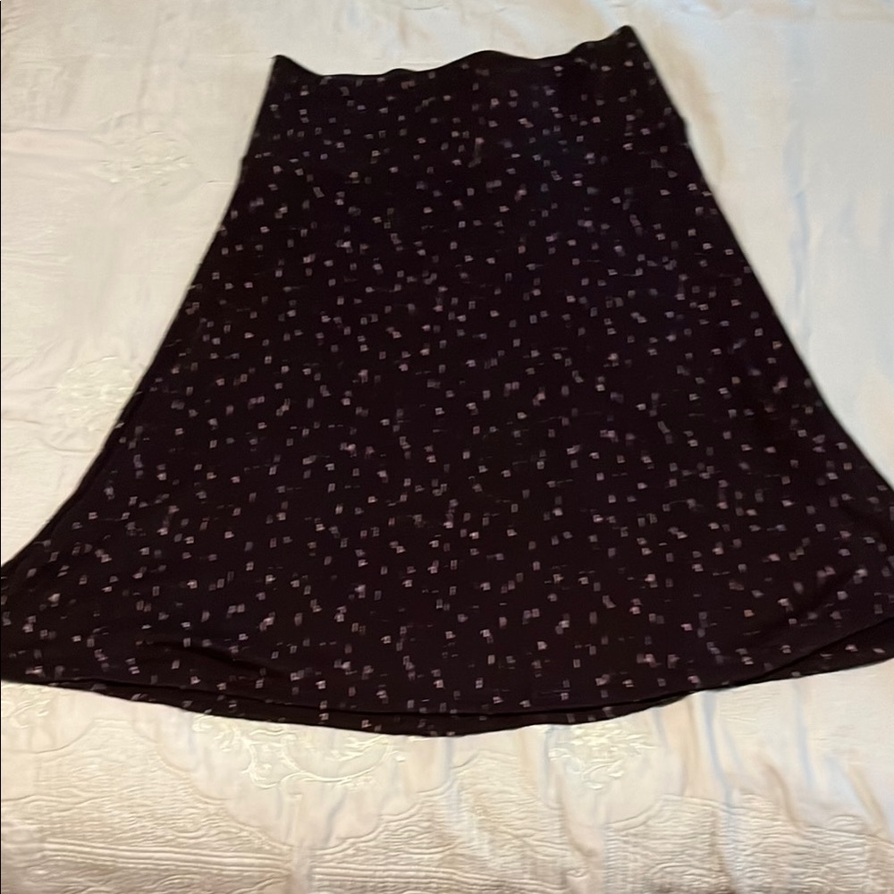 Apt. 9 Black with khaki accents A-Line Skirt